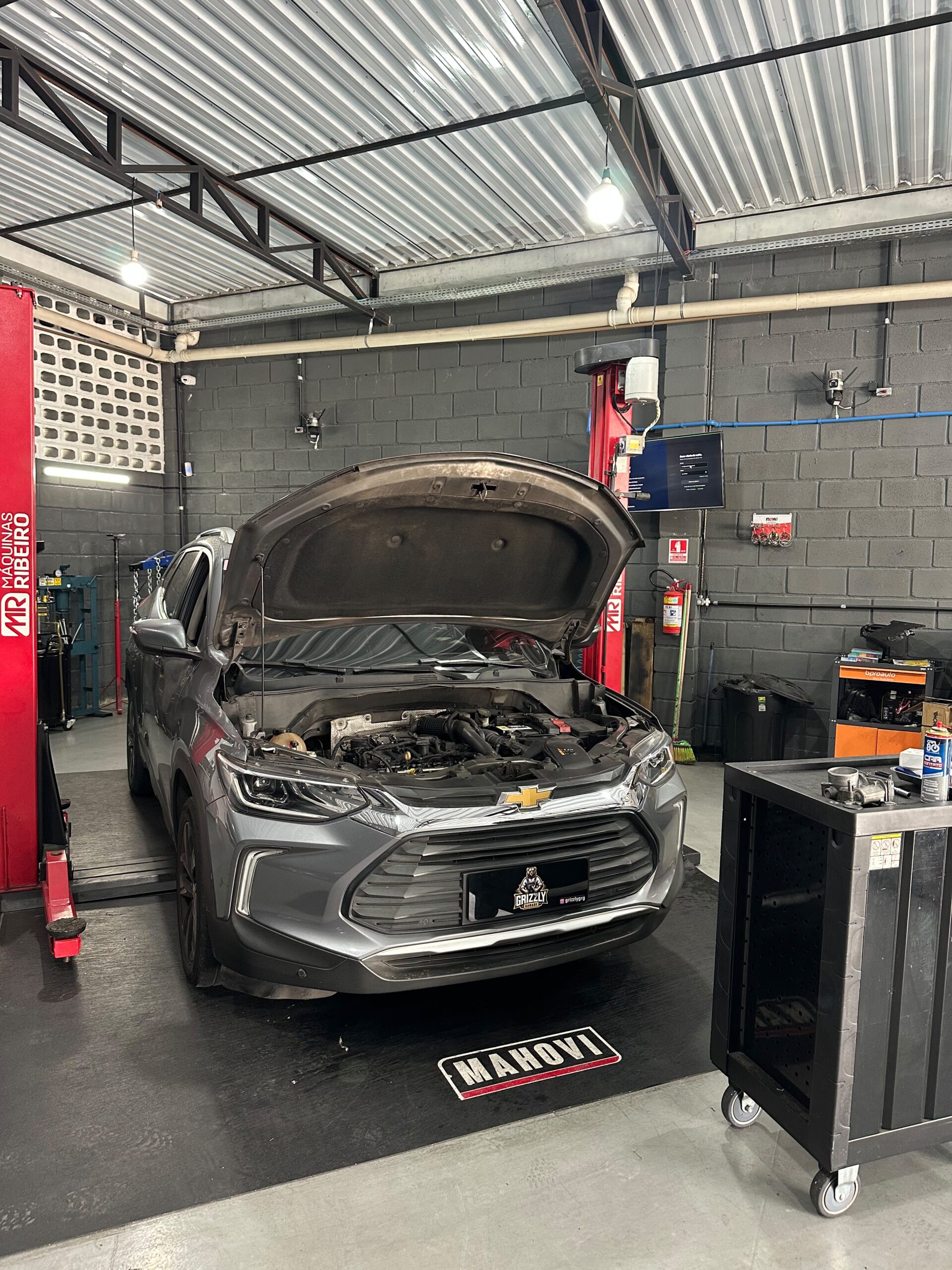 Caso técnico da Grizzly Garage mostrando diagnóstico automotivo